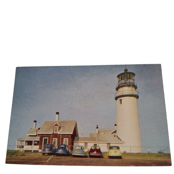 Highland Lighthouse Truro Cape Cod Massachusetts Postcard - Picture 1 of 2